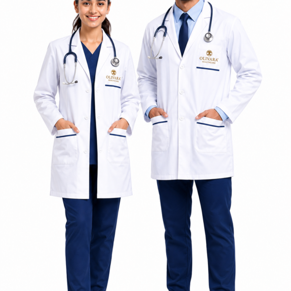 Olivara Classic Short Doctor Coat